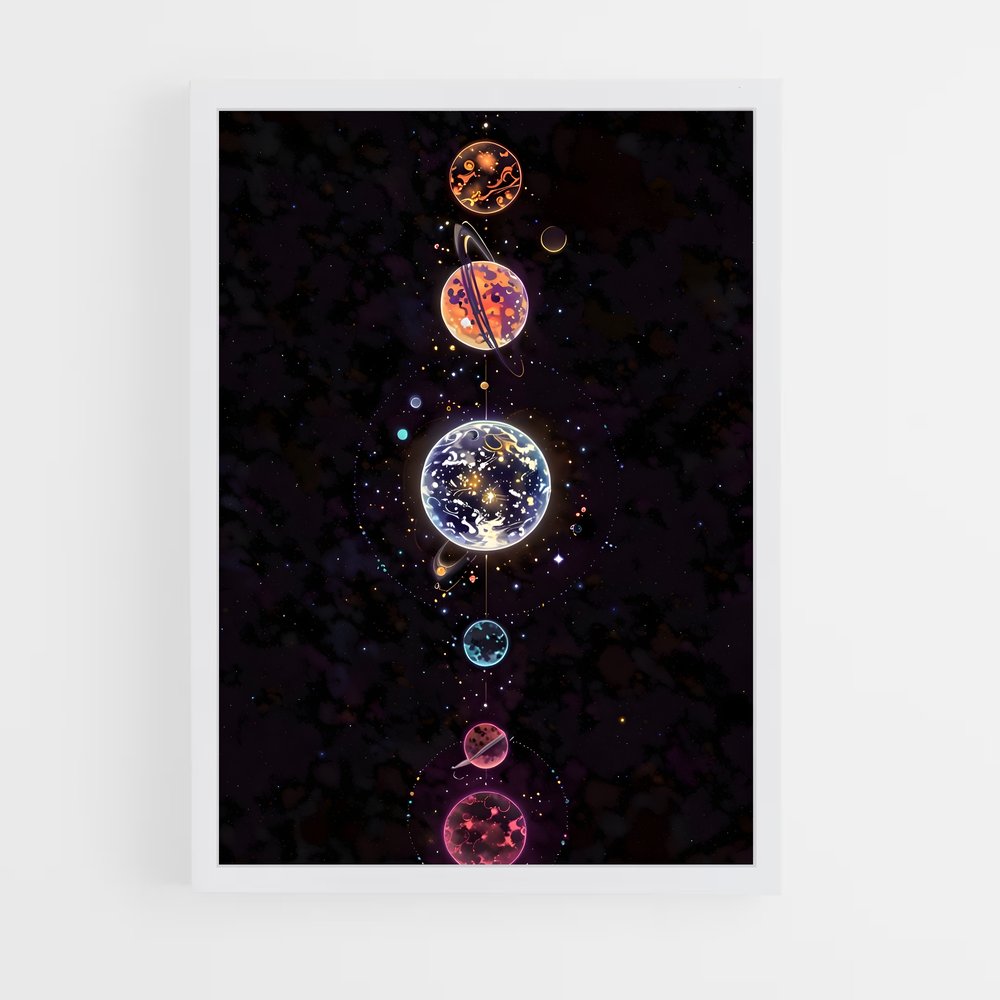 ap-solar system-4 cadre Blanc