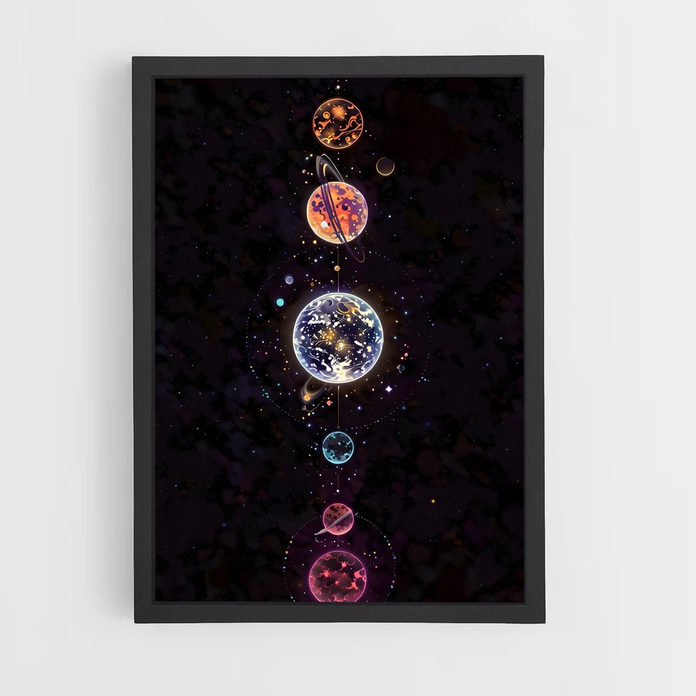 ap-solar system-4 cadre Noir