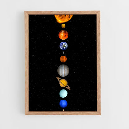 ap-solar system-9 cadre Bois clair