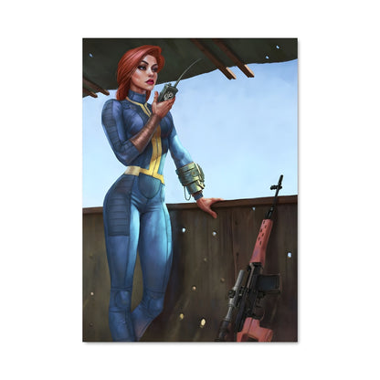 Poster Survivante en Bleu