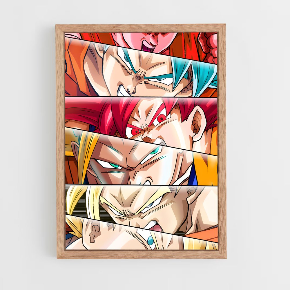 ap-son goku-7 cadre Bois clair