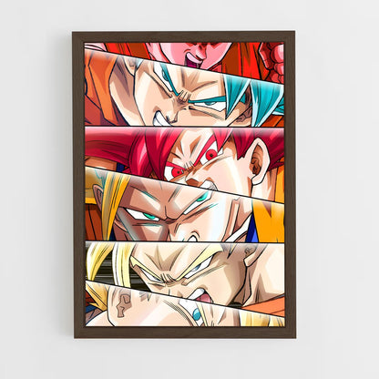 ap-son goku-7 cadre Bois foncé
