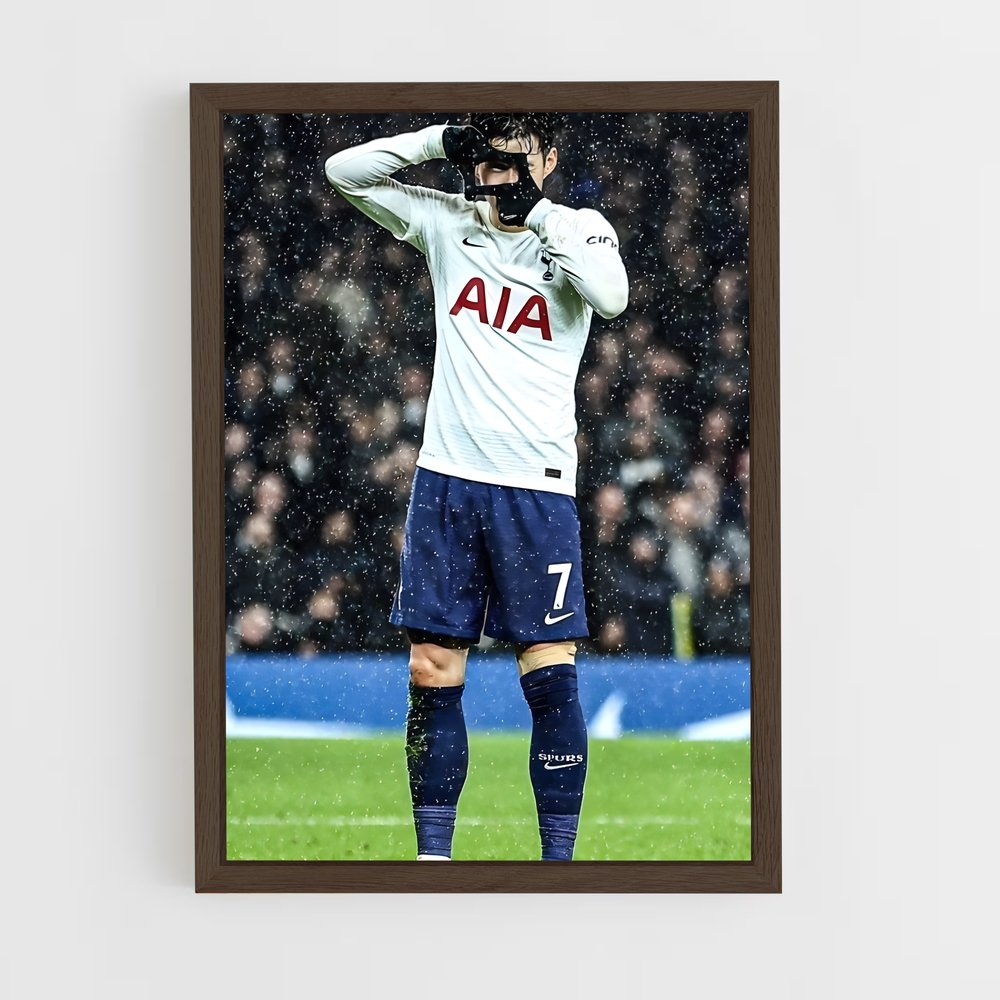ap-son heung-min-4 cadre Bois foncé