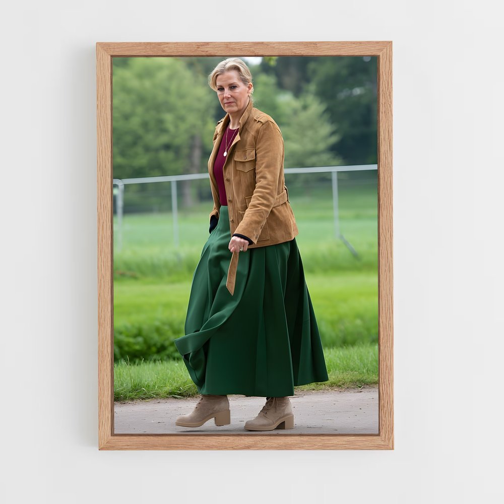 ap-sophie duchess of edinburgh-9 cadre Bois clair