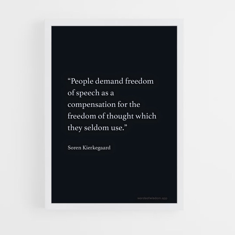 ap-soren kierkegaard-6 cadre Blanc