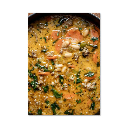 Poster Soupe Savoureuse