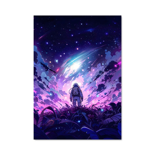 Poster Étoiles Violettes