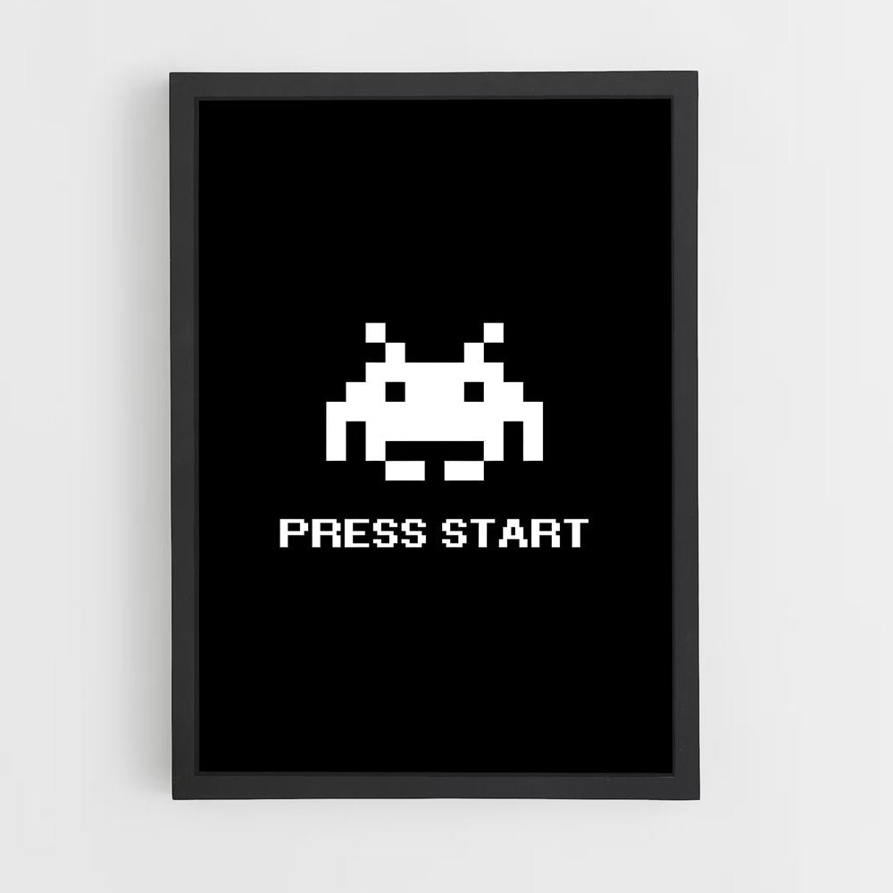 ap-space invaders-2 cadre Noir
