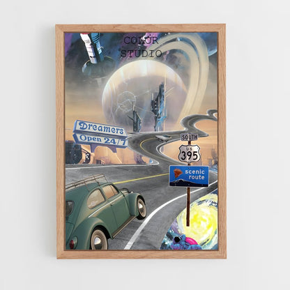 ap-space race-7 cadre Bois clair