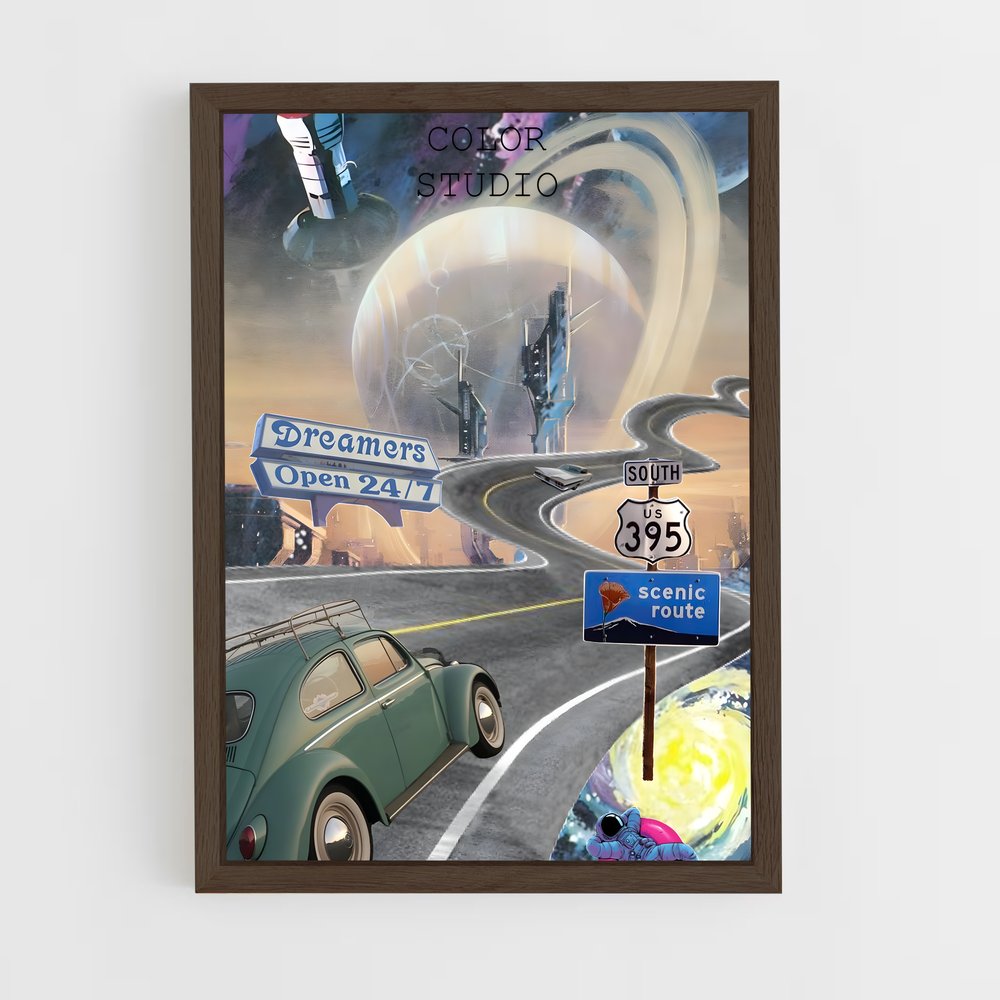 ap-space race-7 cadre Bois foncé