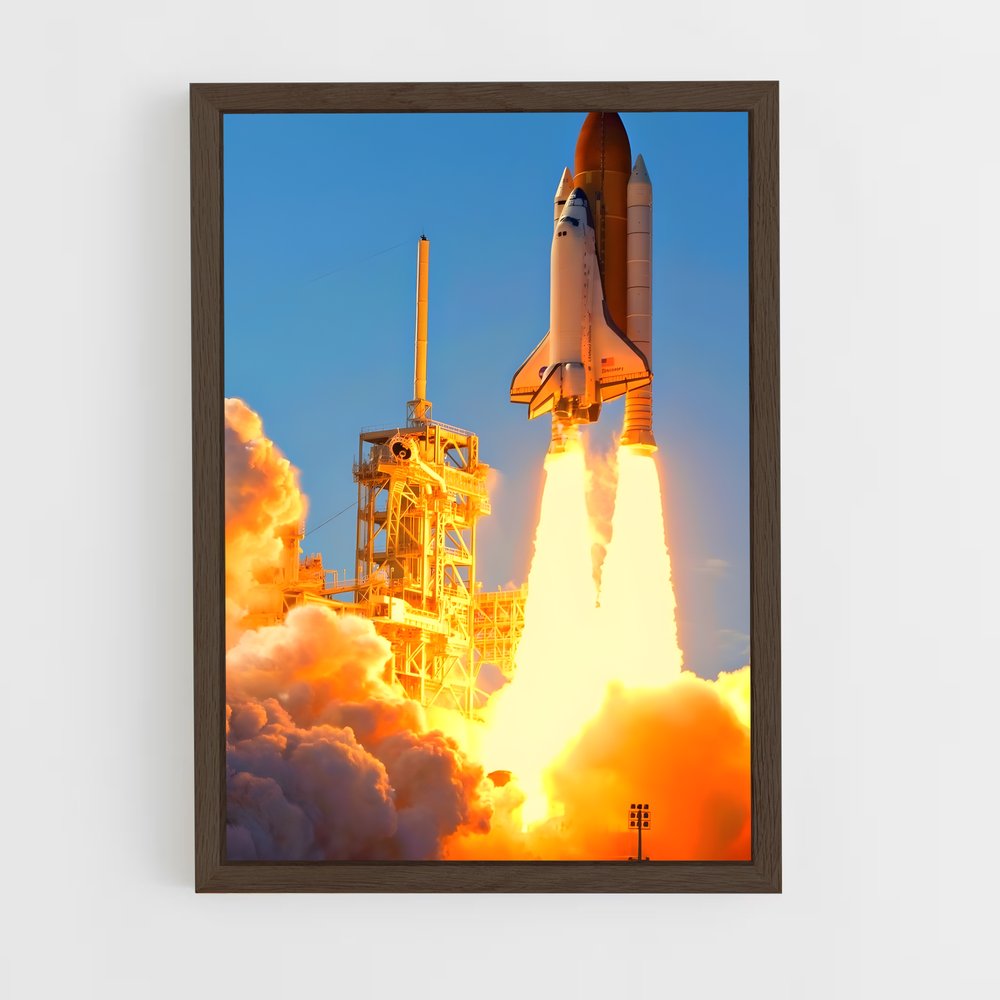 ap-space shuttle-8 cadre Bois foncé