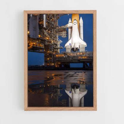 ap-space shuttle atlantis-2 cadre Bois clair