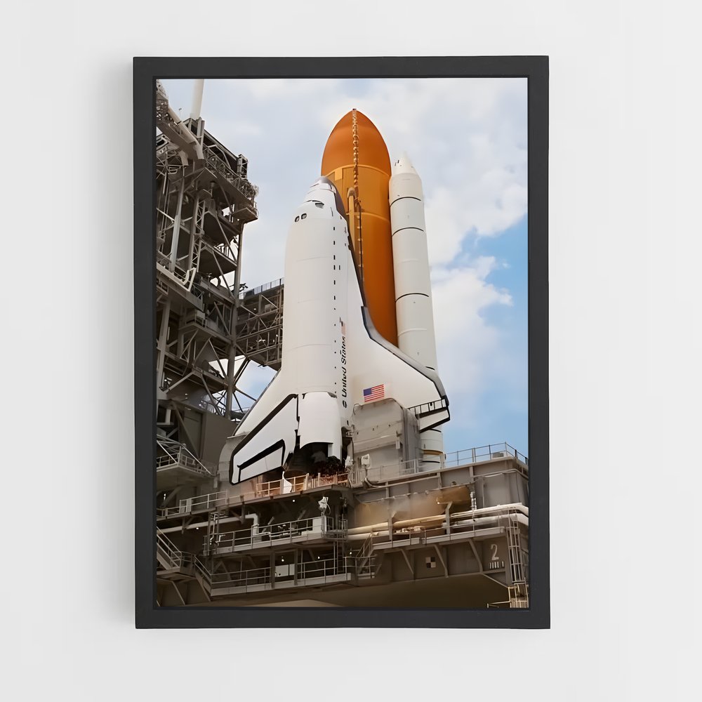ap-space shuttle atlantis-3 cadre Noir