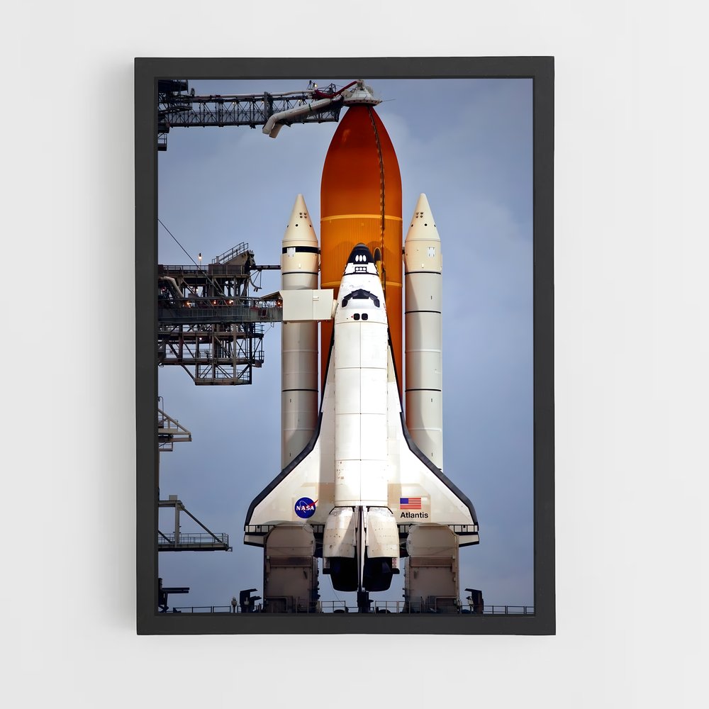 ap-space shuttle atlantis-5 cadre Noir