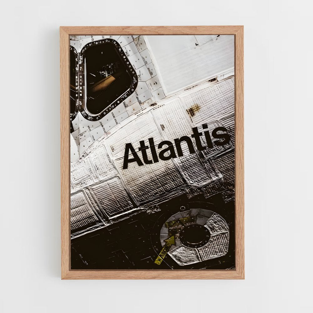 ap-space shuttle atlantis-6 cadre Bois clair