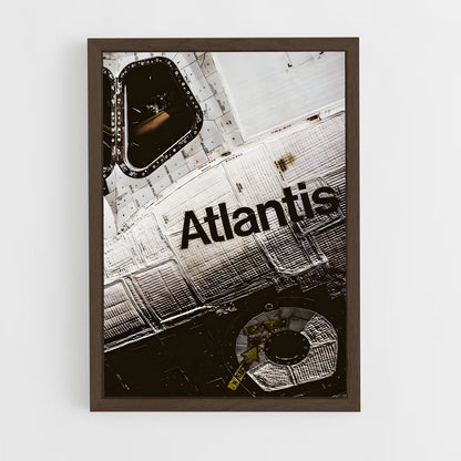 ap-space shuttle atlantis-6 cadre Bois foncé