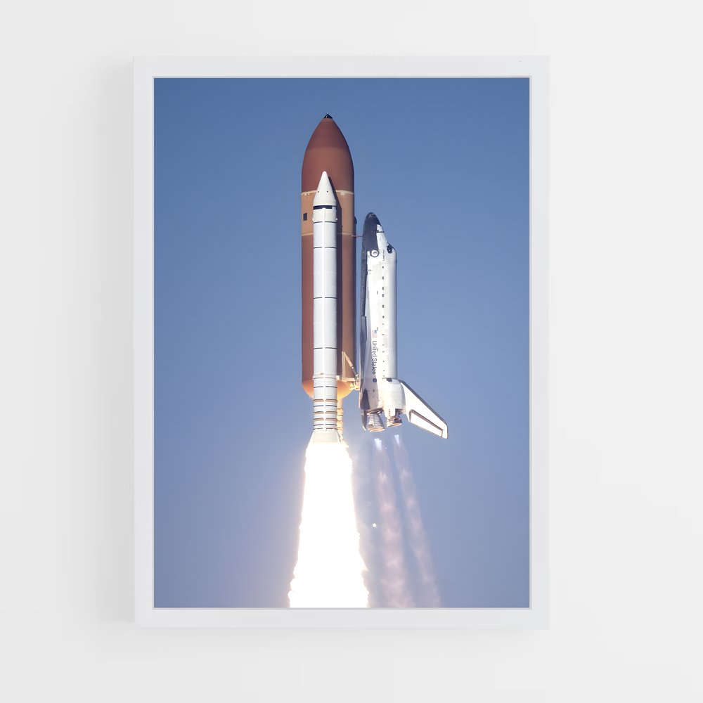 ap-space shuttle challenger-1 cadre Blanc