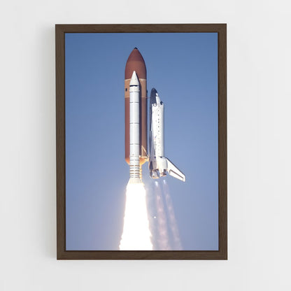 ap-space shuttle challenger-1 cadre Bois foncé