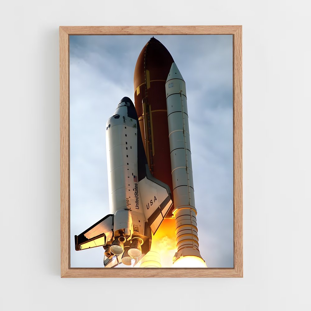 ap-space shuttle columbia-1 cadre Bois clair