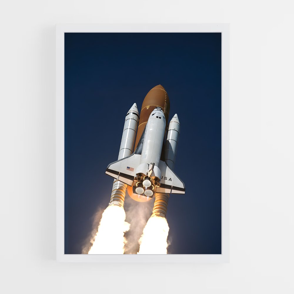 ap-space shuttle columbia-2 cadre Blanc