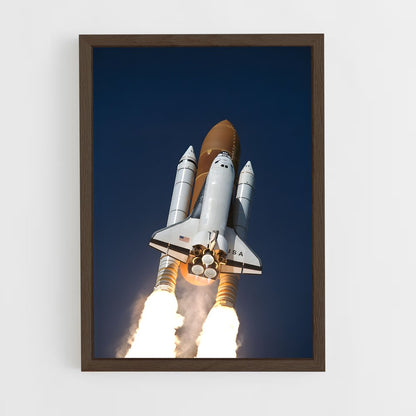 ap-space shuttle columbia-2 cadre Bois foncé