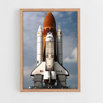 ap-space shuttle columbia-3 cadre Bois clair