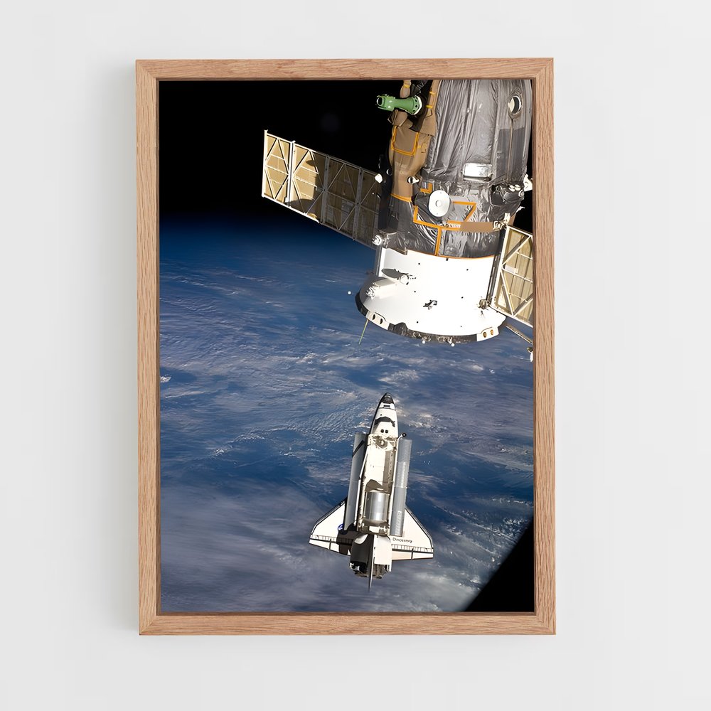 ap-space shuttle discovery-2 cadre Bois clair