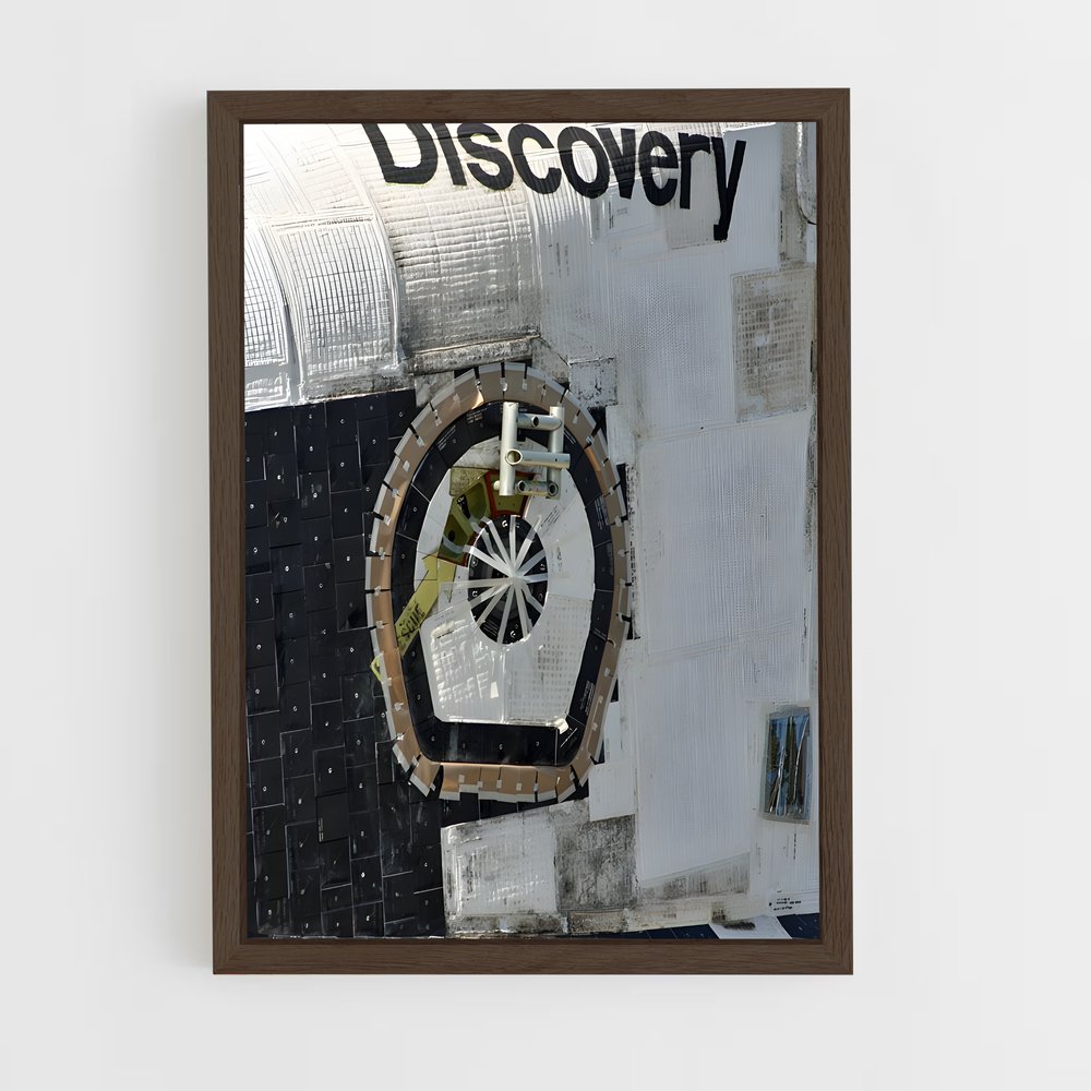 ap-space shuttle discovery-3 cadre Bois foncé