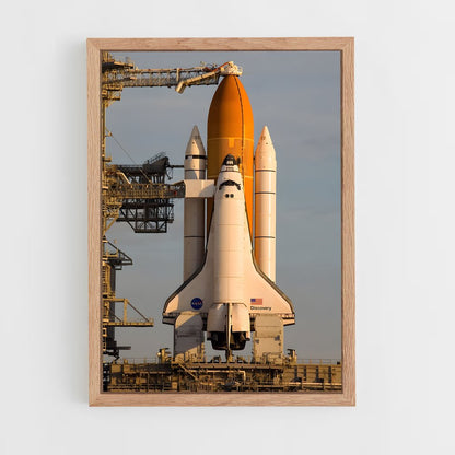 ap-space shuttle discovery-7 cadre Bois clair