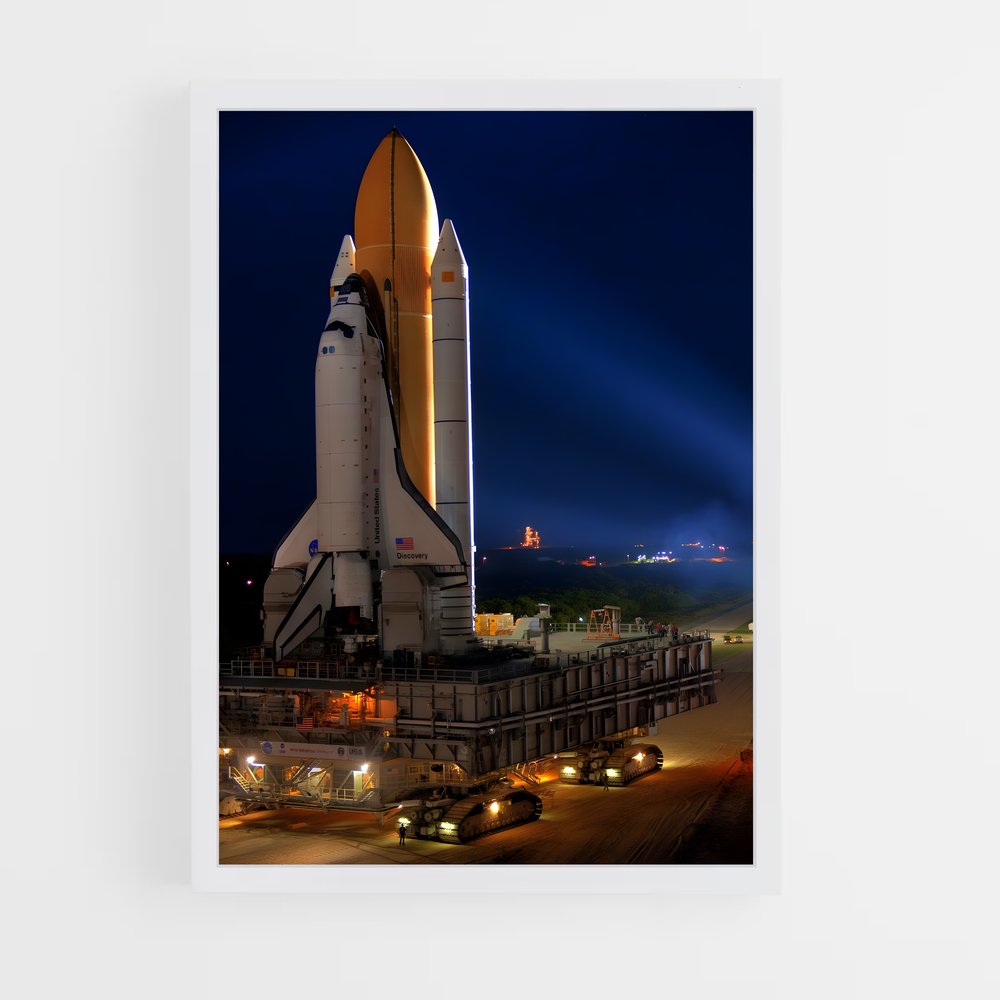 ap-space shuttle discovery-8 cadre Blanc