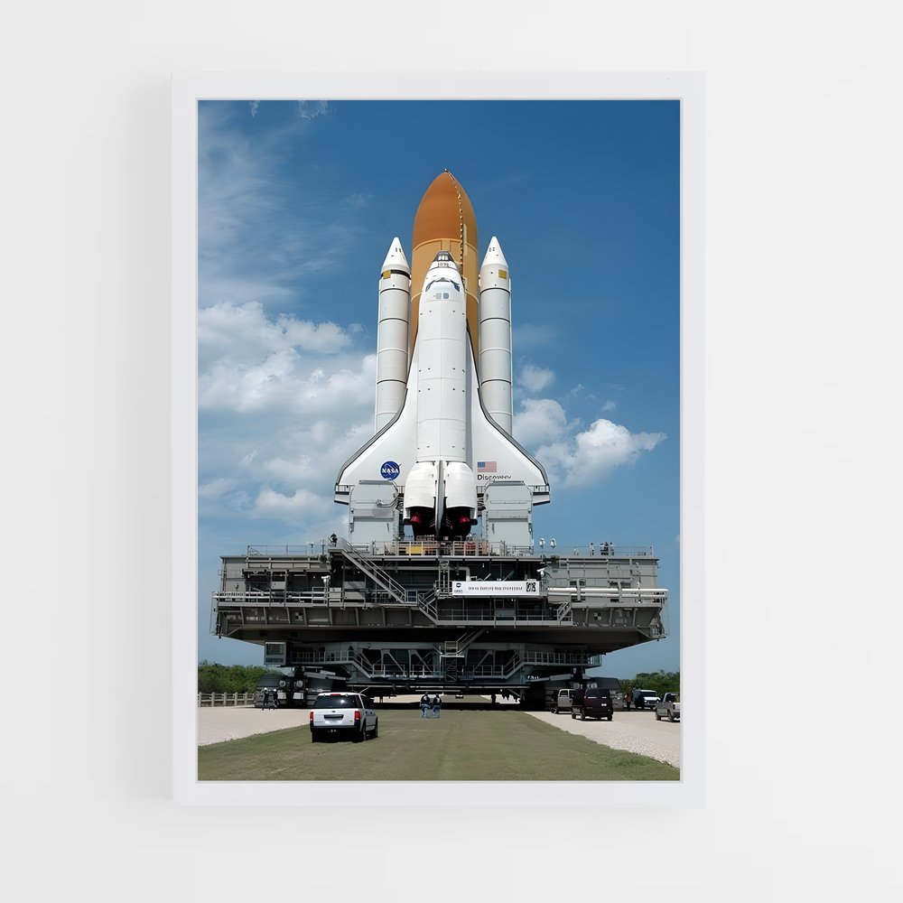 ap-space shuttle discovery-9 cadre Blanc