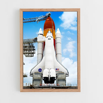 ap-space shuttle endeavour-1 cadre Bois clair