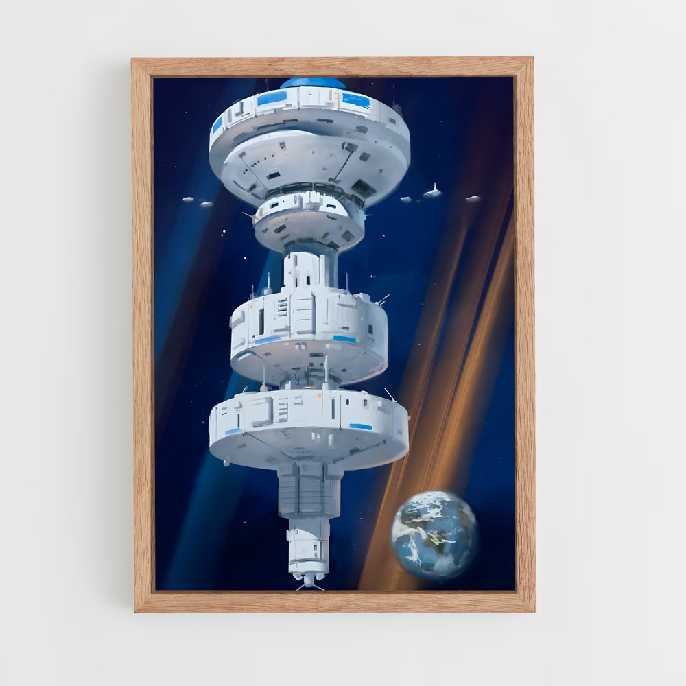 ap-space stations-8 cadre Bois clair