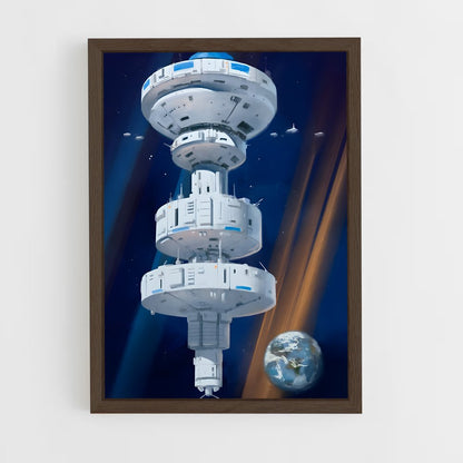 ap-space stations-8 cadre Bois foncé