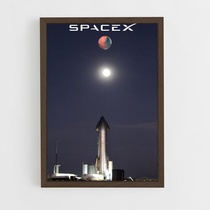 ap-spacex-3 cadre Bois foncé