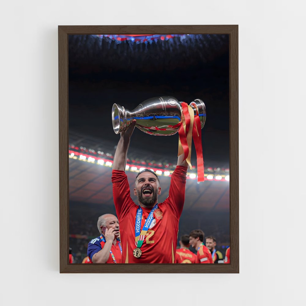 ap-spain national football team-9 cadre Bois foncé