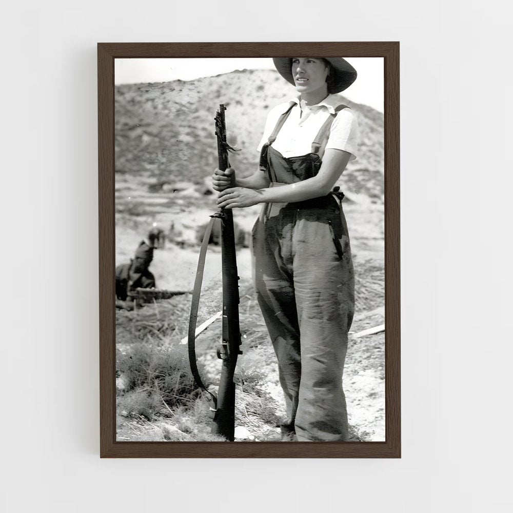 ap-spanish civil war-2 cadre Bois foncé