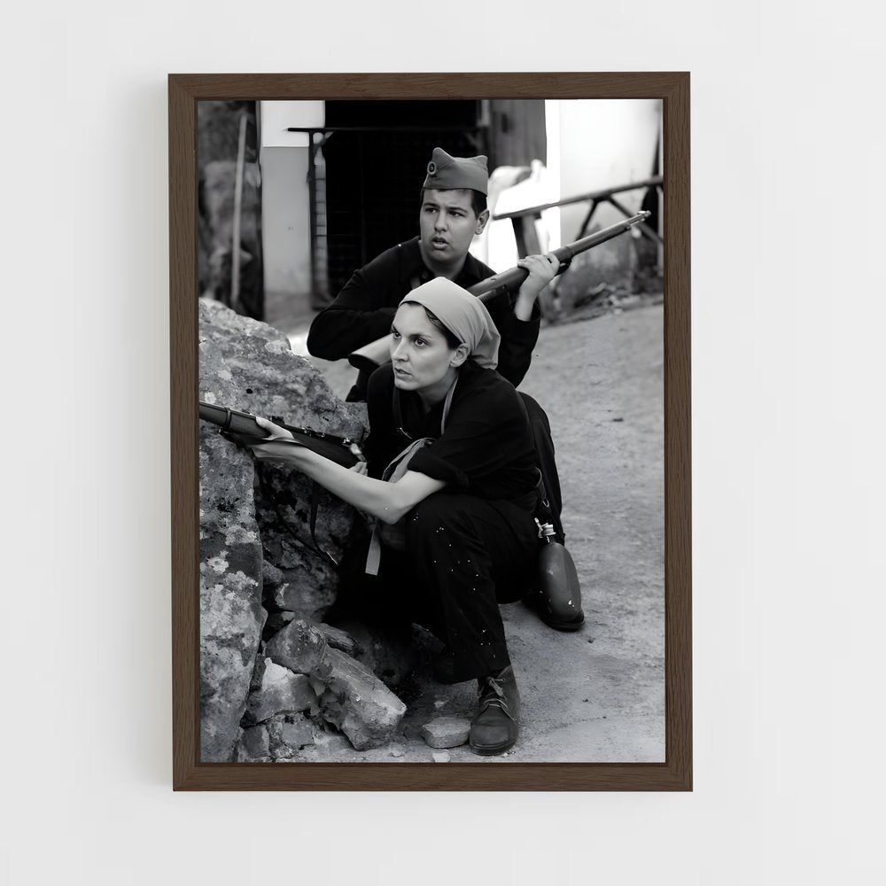ap-spanish civil war-3 cadre Bois foncé