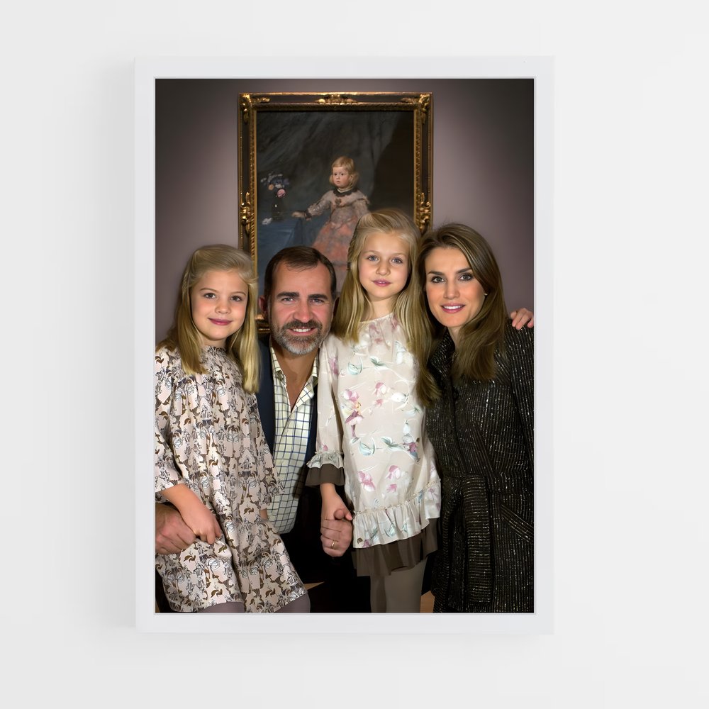 ap-spanish royal family-1 cadre Blanc