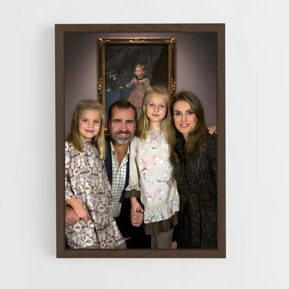 ap-spanish royal family-1 cadre Bois foncé