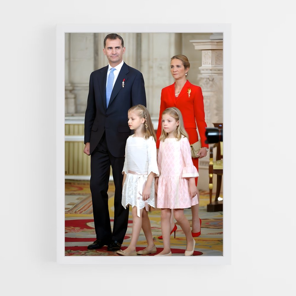 ap-spanish royal family-3 cadre Blanc