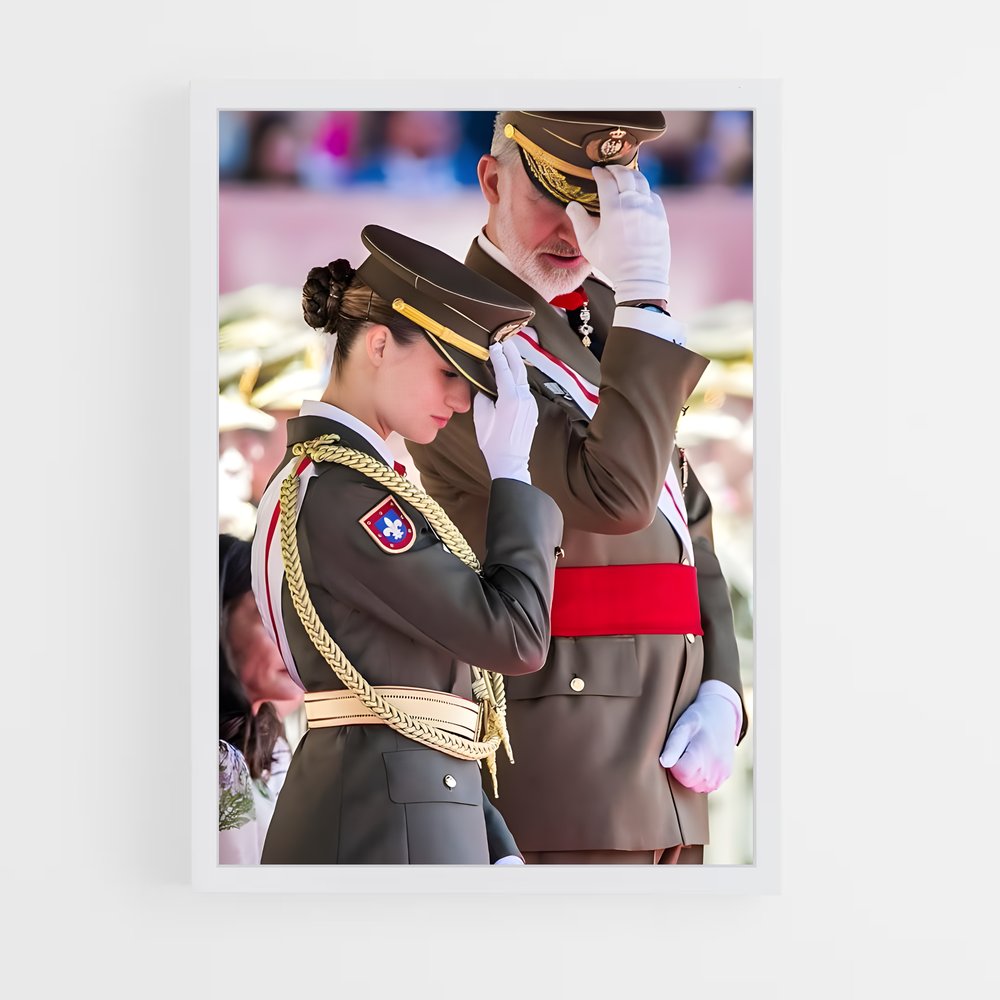 ap-spanish royal family-4 cadre Blanc