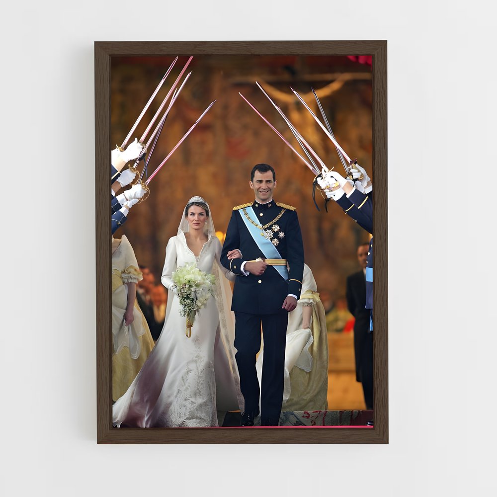 ap-spanish royal family-8 cadre Bois foncé