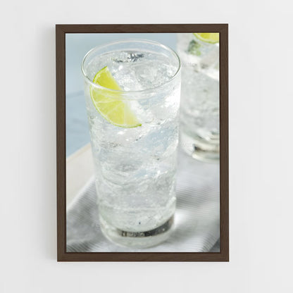 ap-sparkling water-8 cadre Bois foncé