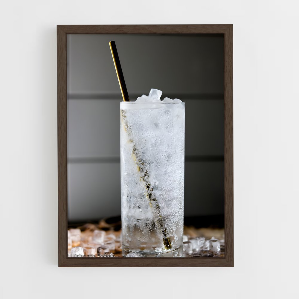 ap-sparkling water-9 cadre Bois foncé