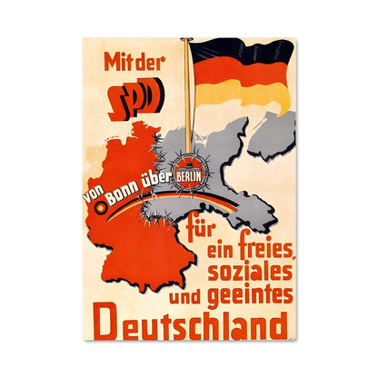 Poster Voyage à travers l'Allemagne
