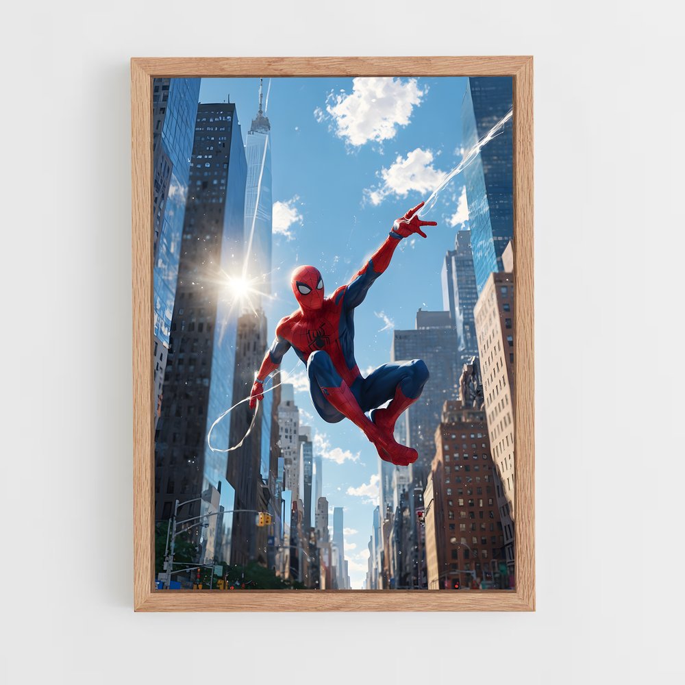 ap-spider man-3 cadre Bois clair