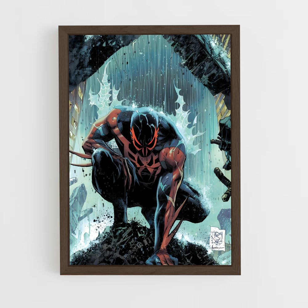 ap-spider man 2099-2 cadre Bois foncé
