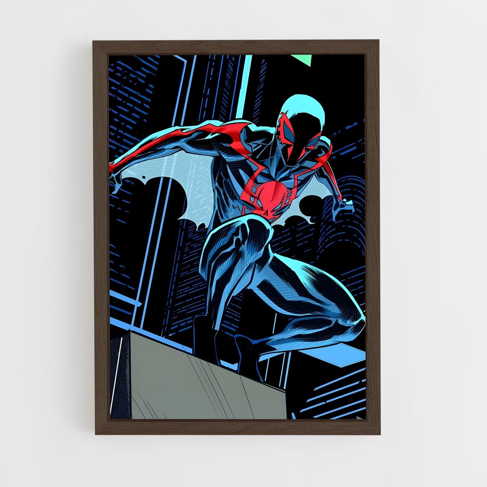 ap-spider man 2099-6 cadre Bois foncé