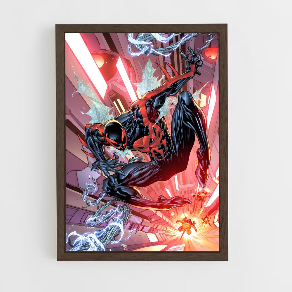 ap-spider man 2099-7 cadre Bois foncé